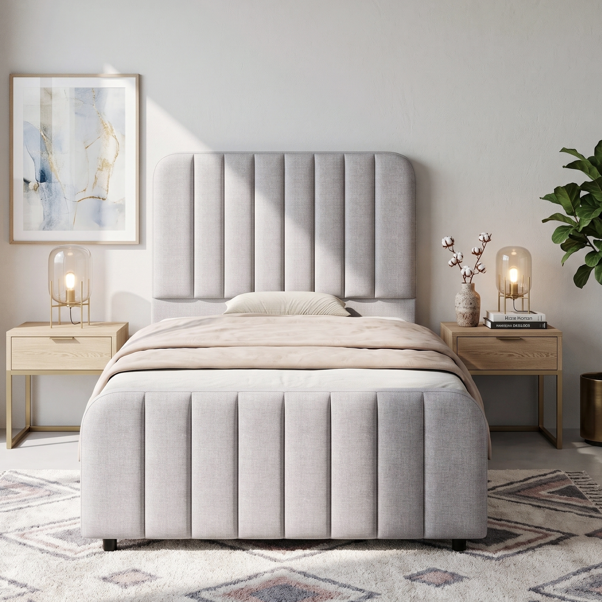 Modern Upholstered Storage Bed 3FT Single 90 X190 Cm Hydraulic Ottoman Frame — image 3