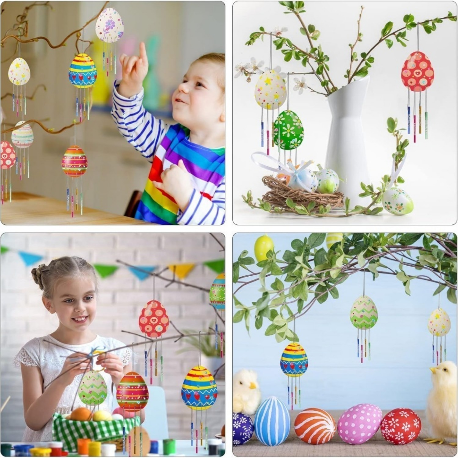 Wooden Easter Egg Craft Set