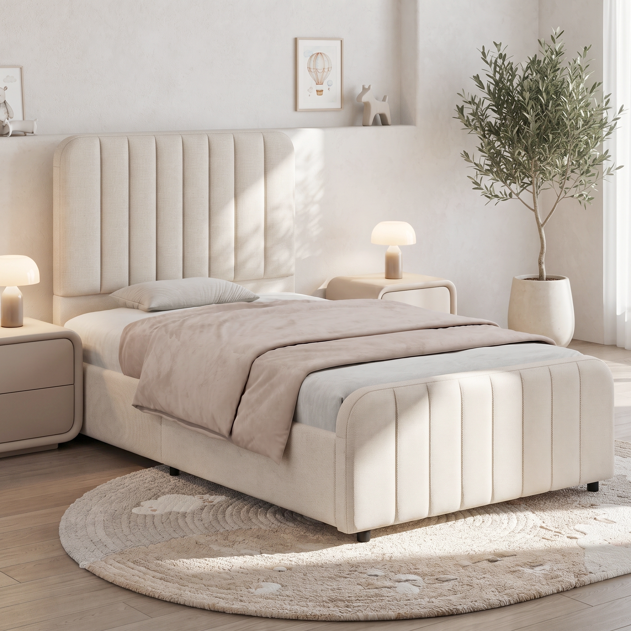 Modern Upholstered Storage Bed 3FT Single 90 X 190 Cm Hydraulic Ottoman Frame — image 4