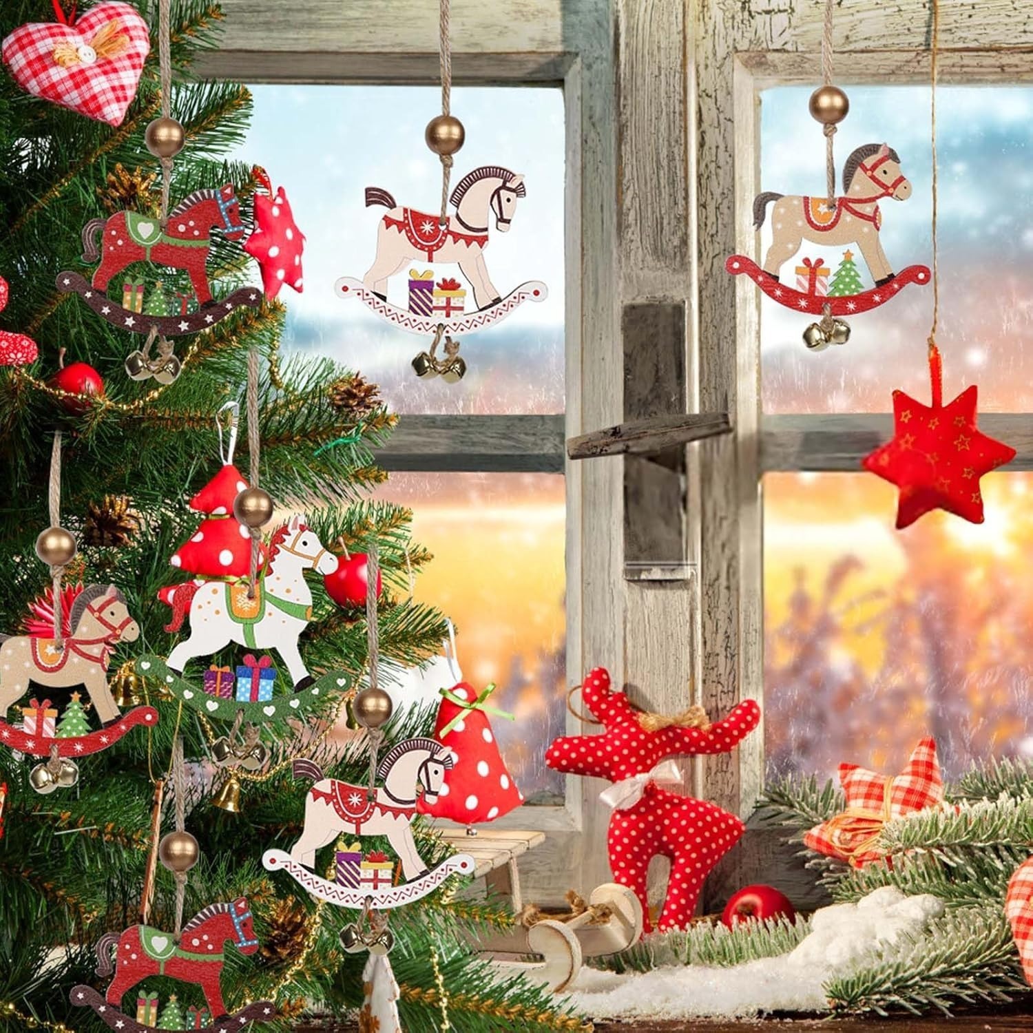 Wooden Rocking Horse Ornament