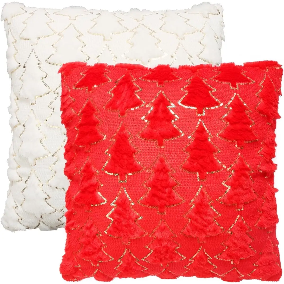 Set Of 2 Christmas Tree Pillow Covers