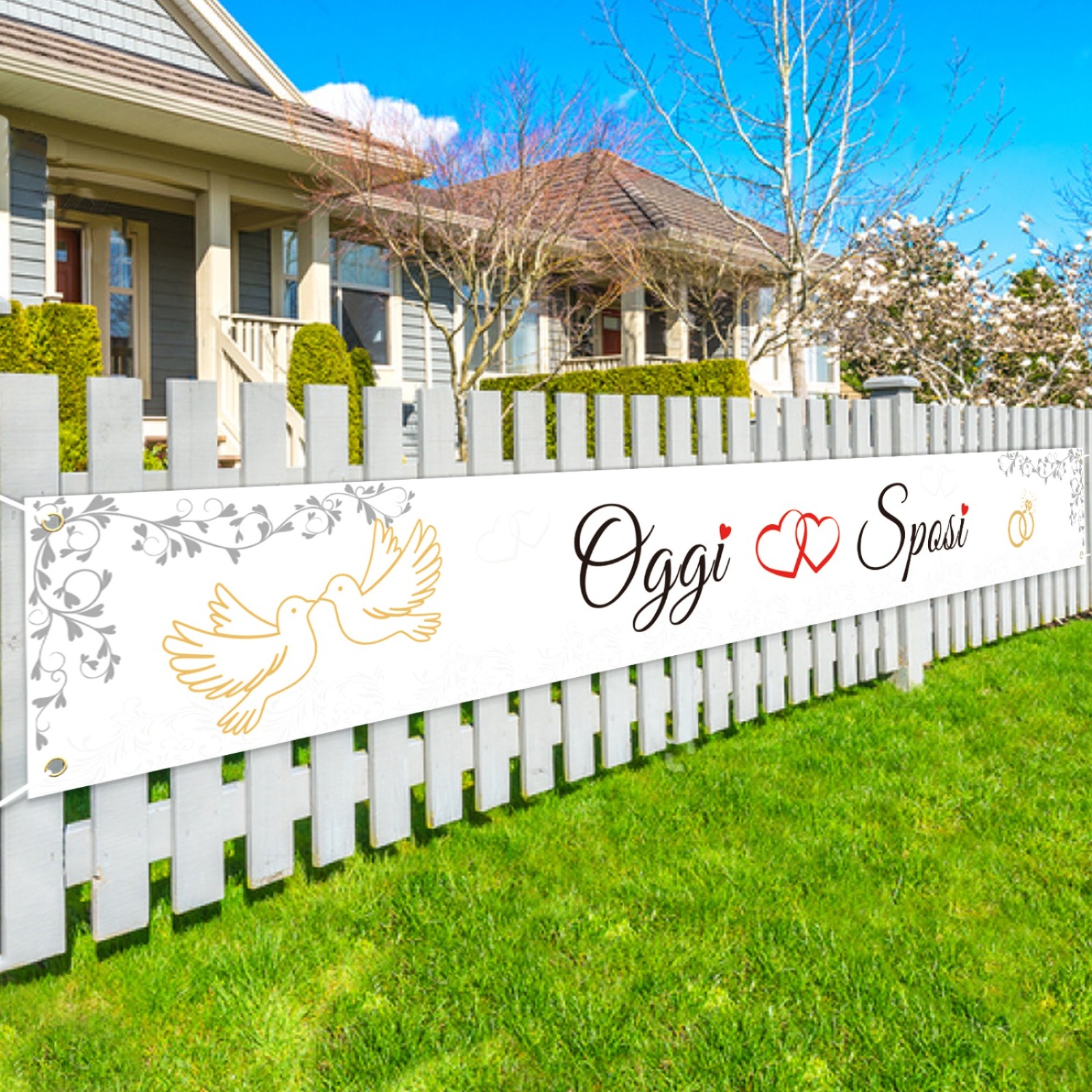 Bride And Groom Wedding Decoration, 270 X 35.5 Cm—Elegant Ceremony, Bride And Groom, For Wedding, Garden, Table, And Wall Decor