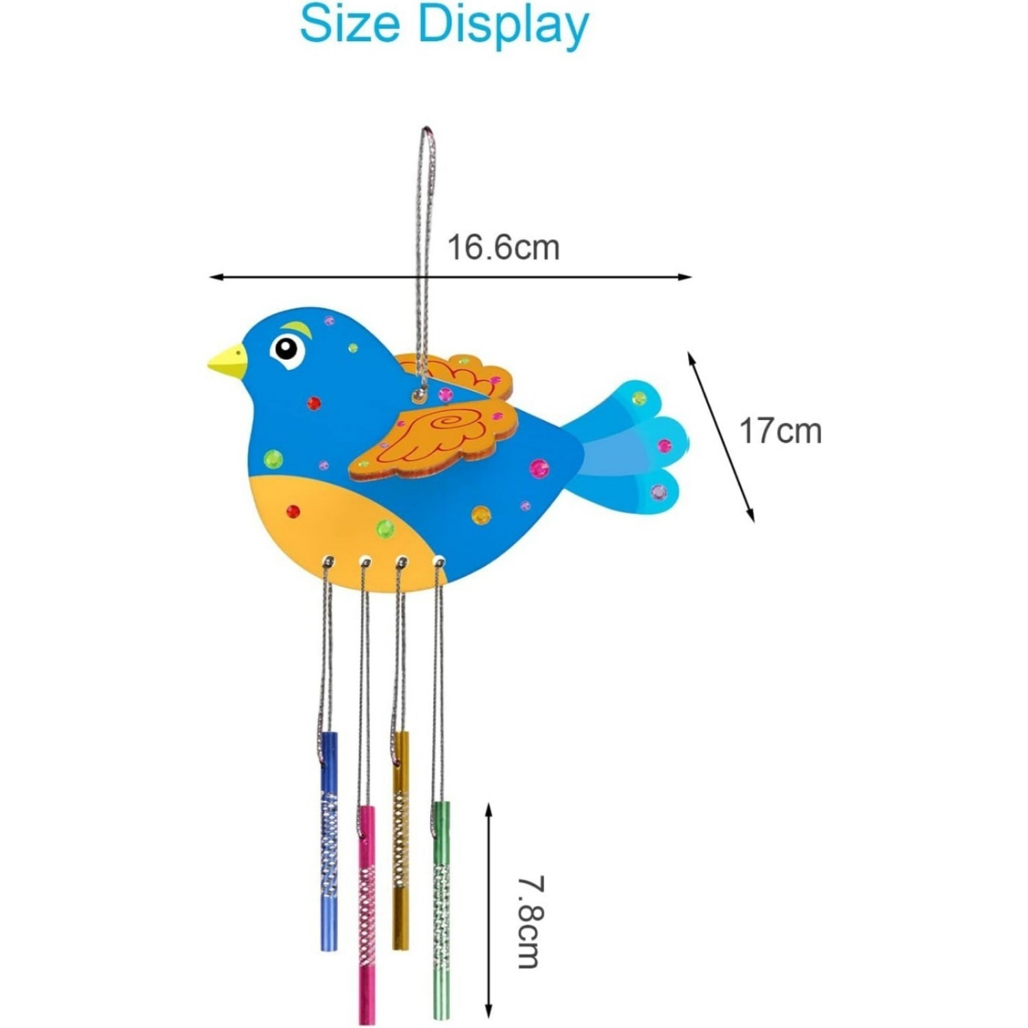 Kit de fabrication de carillons éoliens de 35 pièces avec motifs d'oiseaux 3d – Image 5