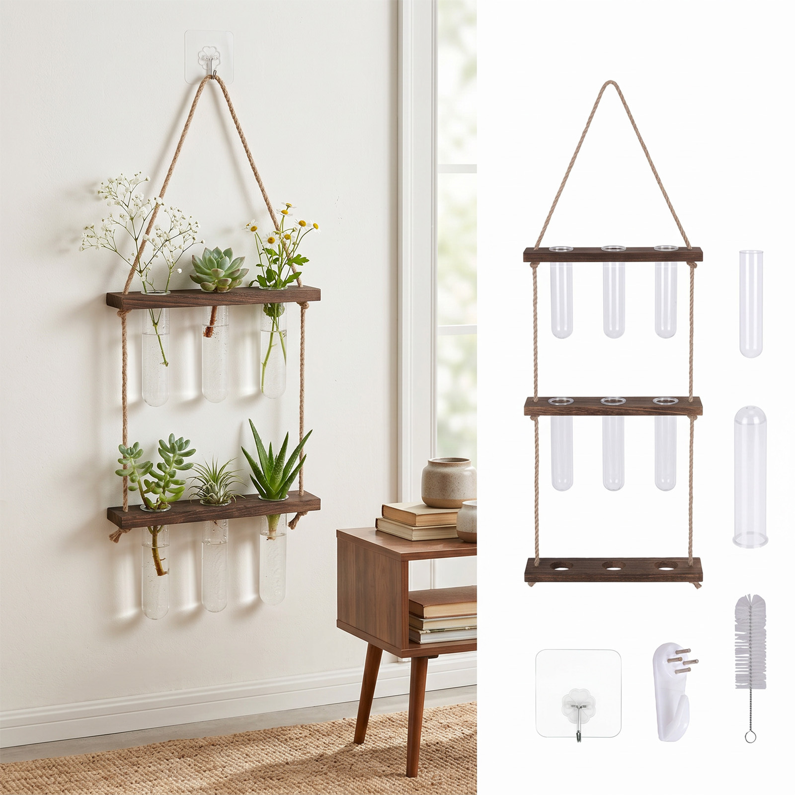 Ensemble de vases à plantes en verre, 1 pièce