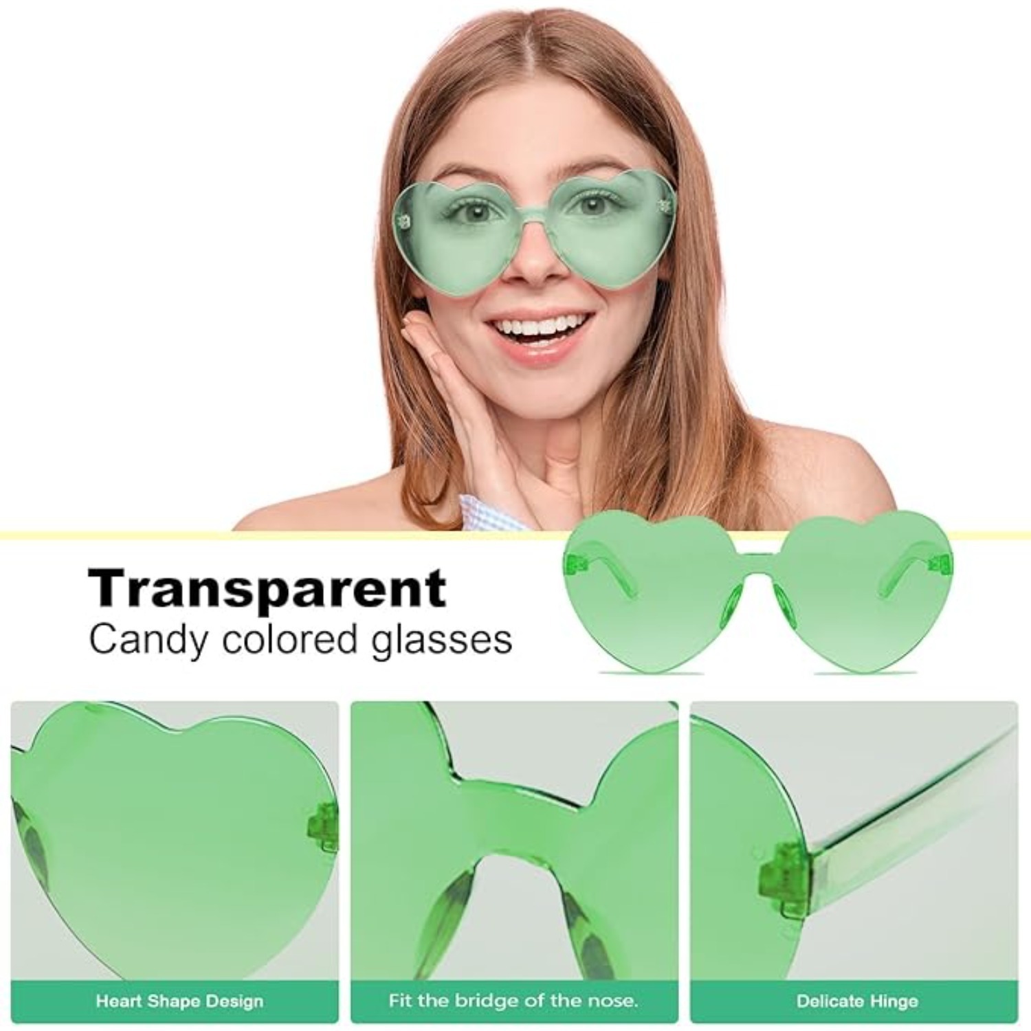 Ensemble de lunettes de soleil de mariée 10 pièces : lunettes pour femmes avec – Image 5