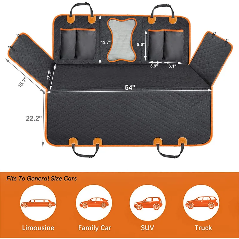 Housse de siège de voiture universelle imperméable pour animaux de compagnie – Image 5