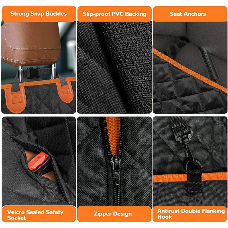 Housse de siège de voiture universelle imperméable pour animaux de compagnie – Image 7