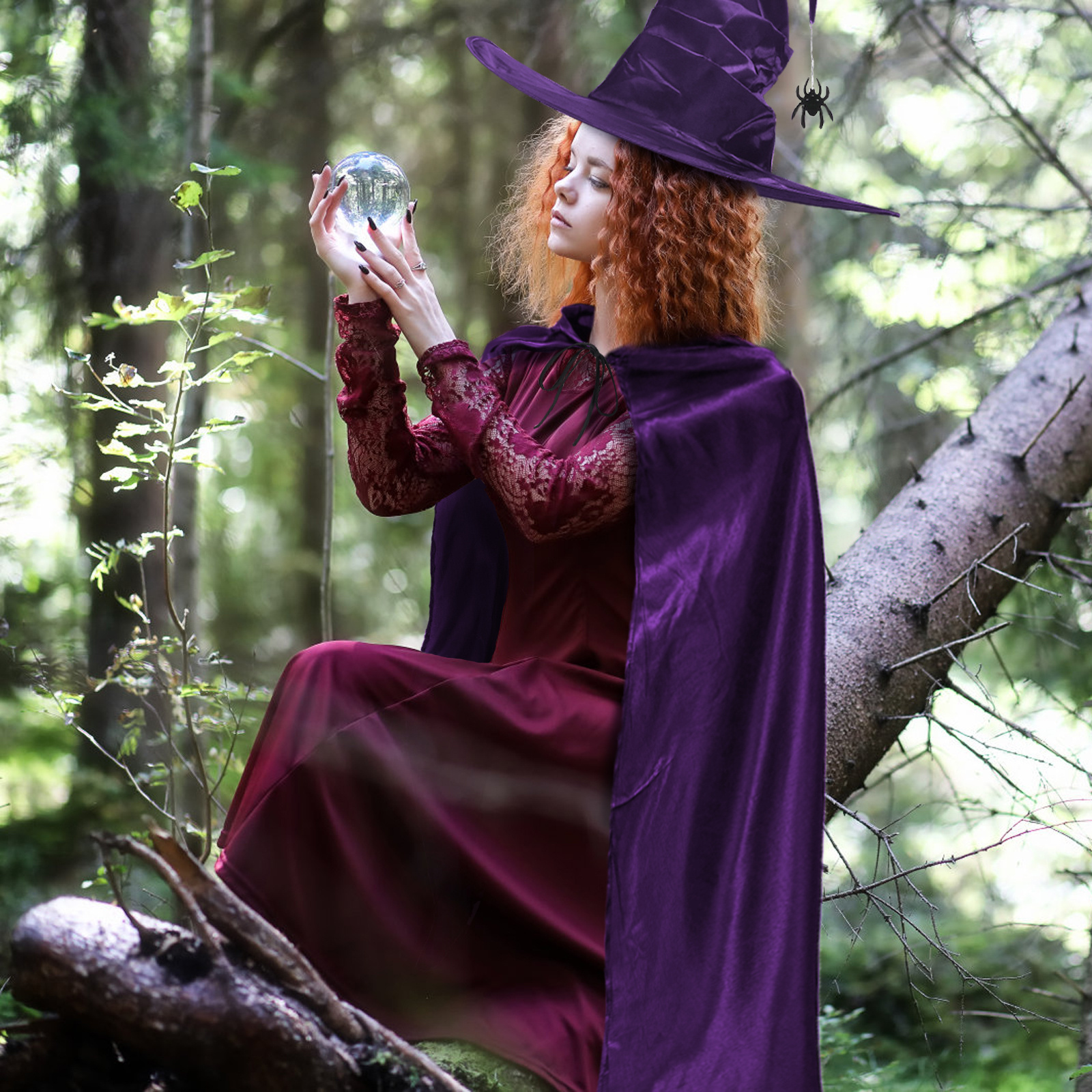 Witch Cape in Purple