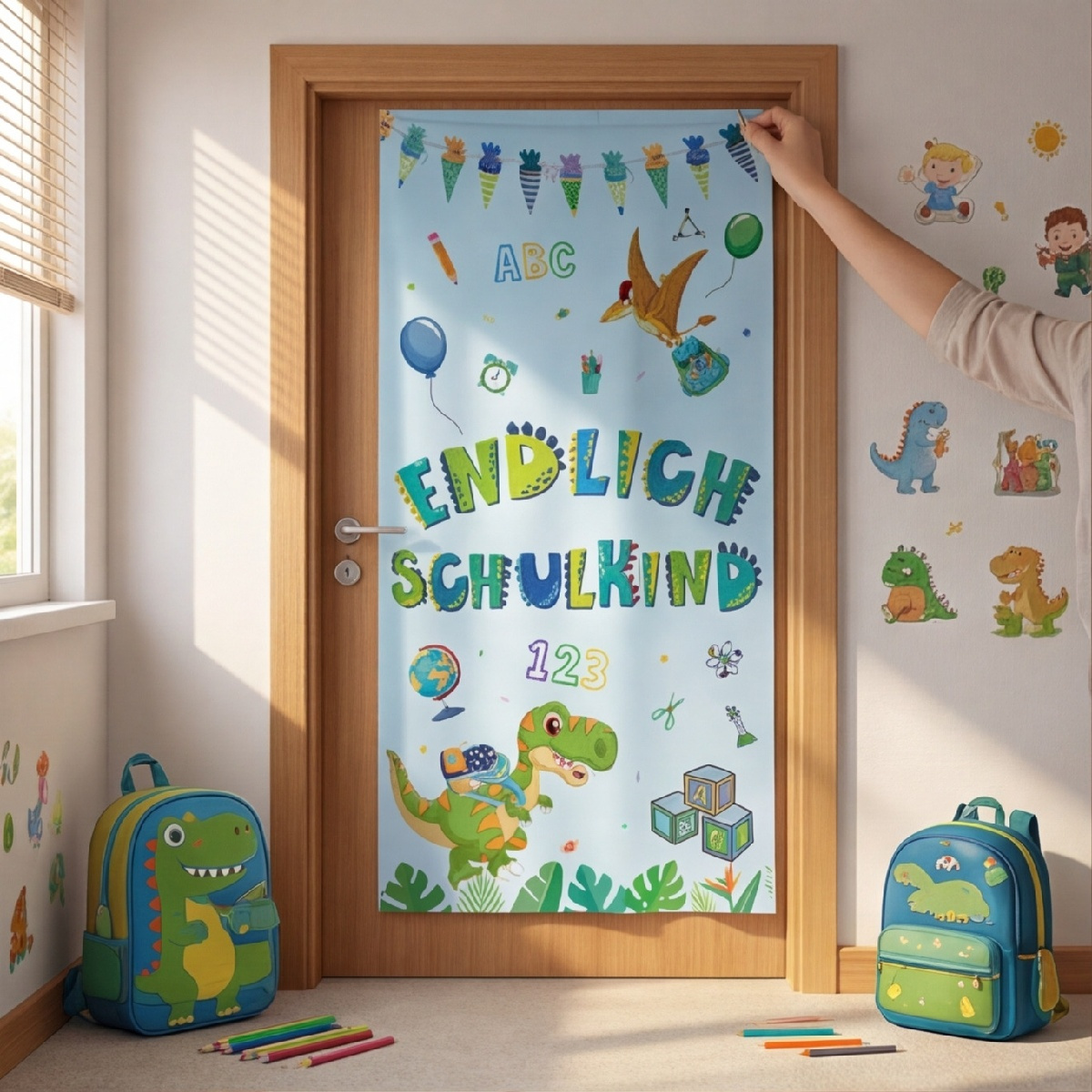 Back to School Door Banner, Blue
