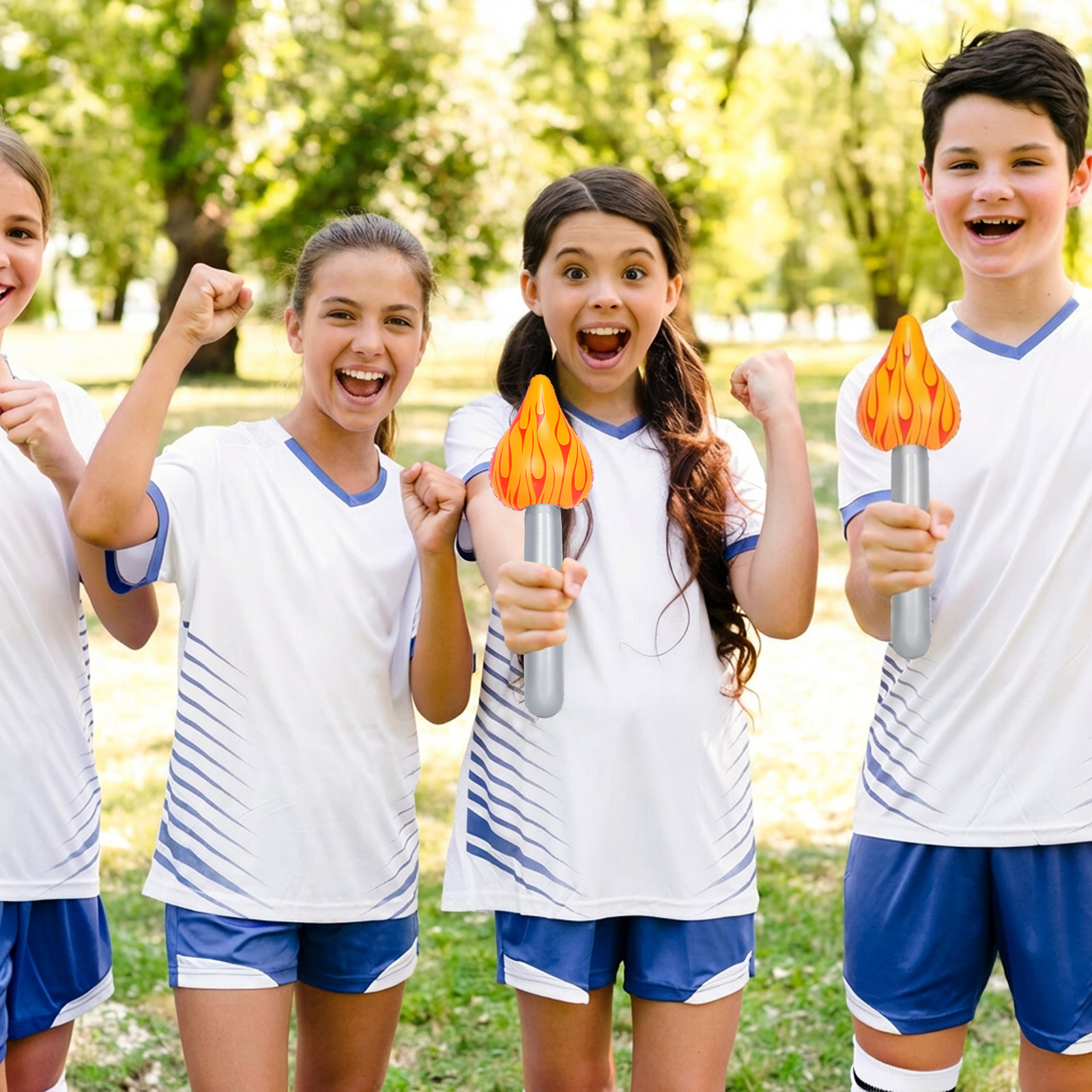 Inflatable Flashlight – 8-Piece Set With Torch Design For Parties And Festive Events – Party Accessory Set — foto 2