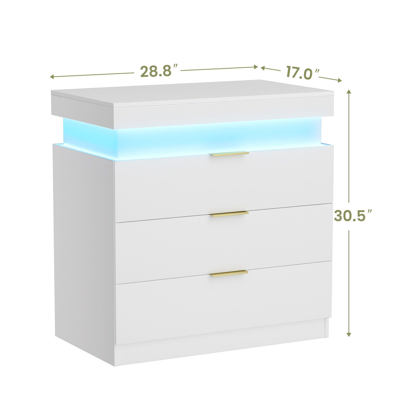 Bedside table LED lighting