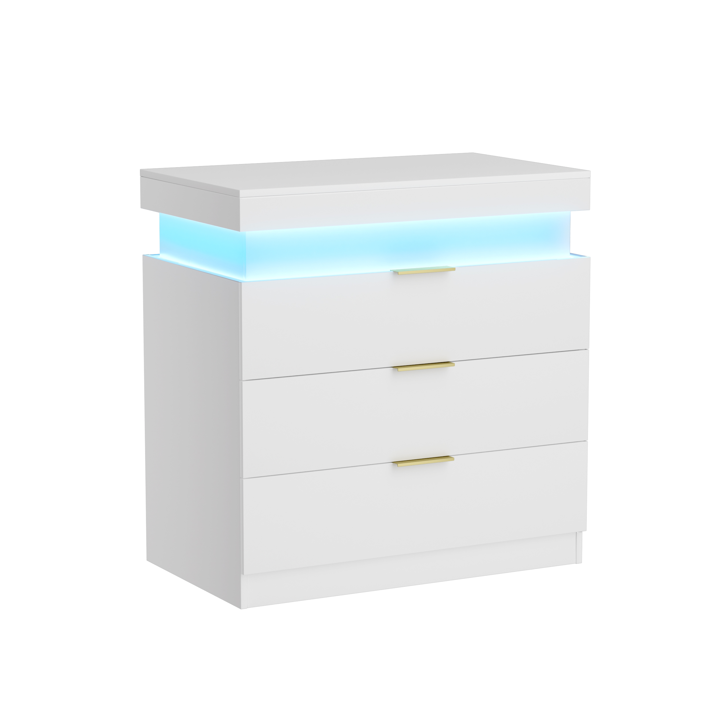 Bedside table charging station detail