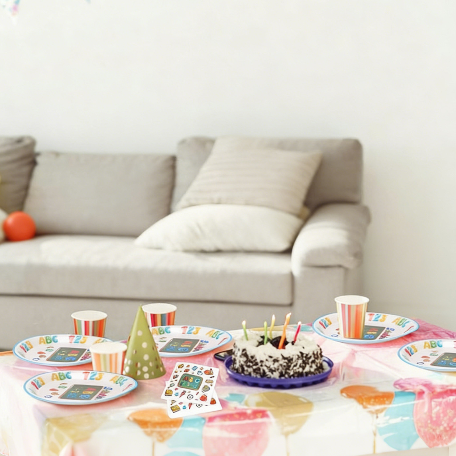 First Day Of School Tableware Set, 40 Napkins + 20 23cm Plates + 20 18cm Plates, Festive Disposable Tableware For The First Day Of School Celebration—Party Supplies Set — foto 3