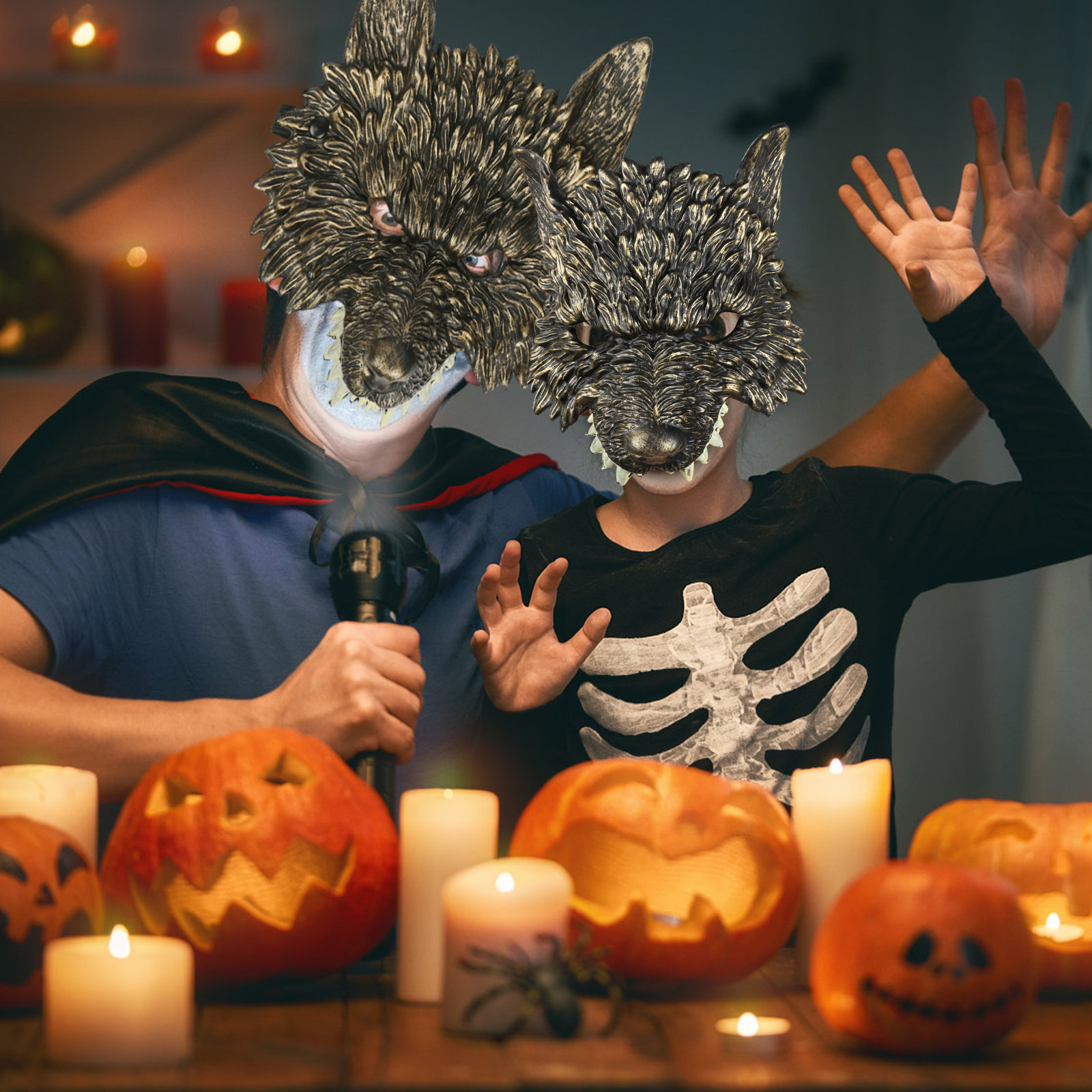 Gold Werewolf Mask