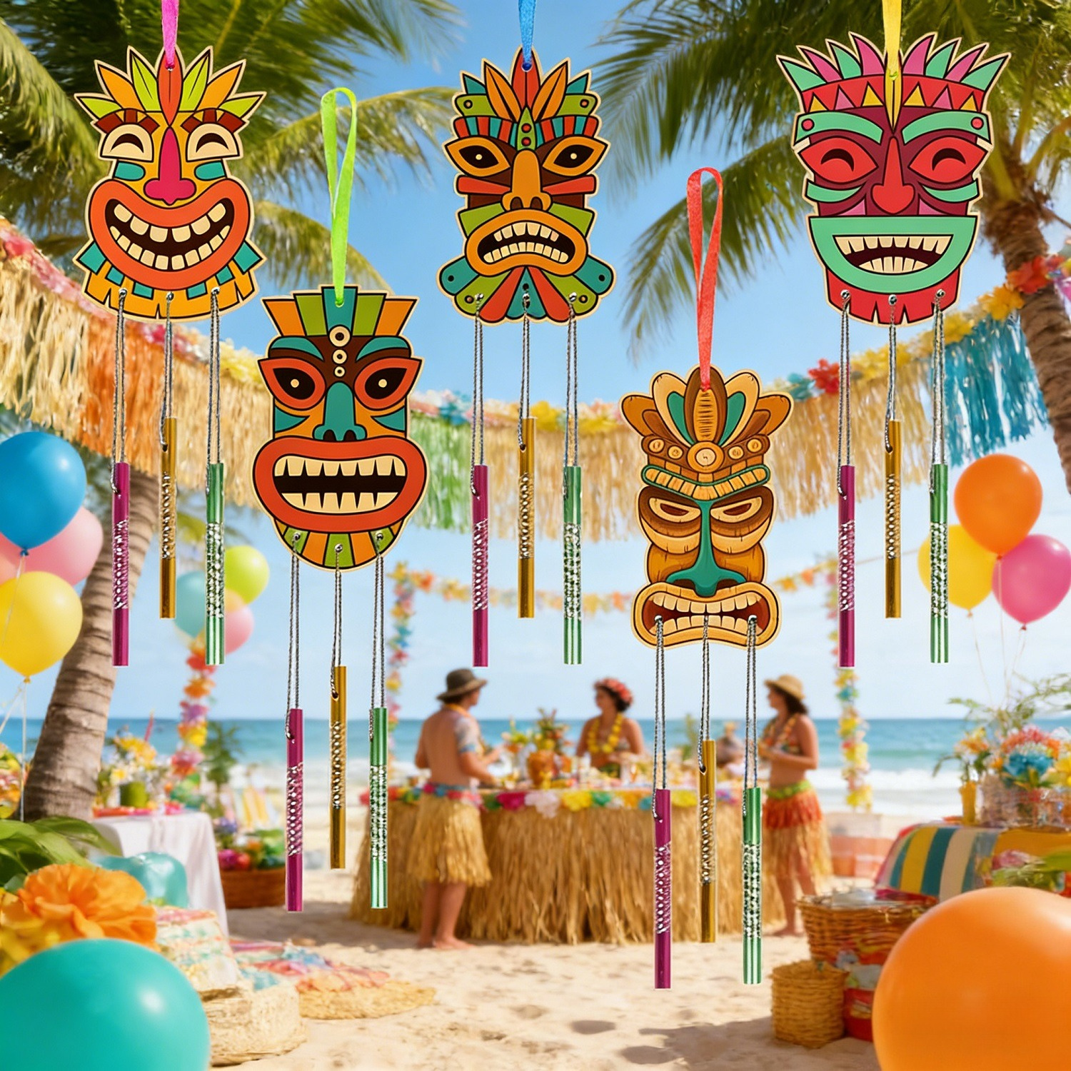 Tiki Wind Chimes Craft Kit