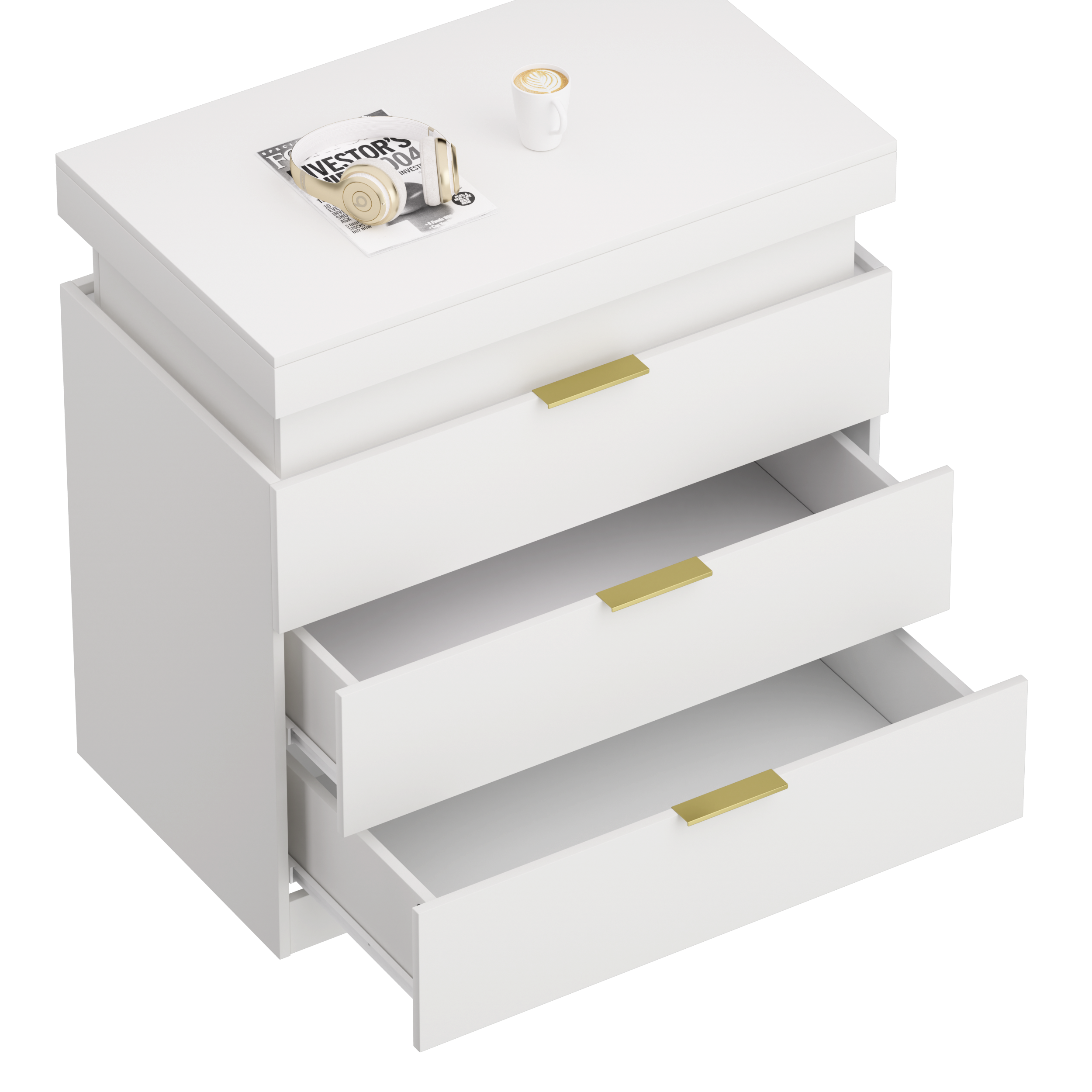 Bedside table LED colour options
