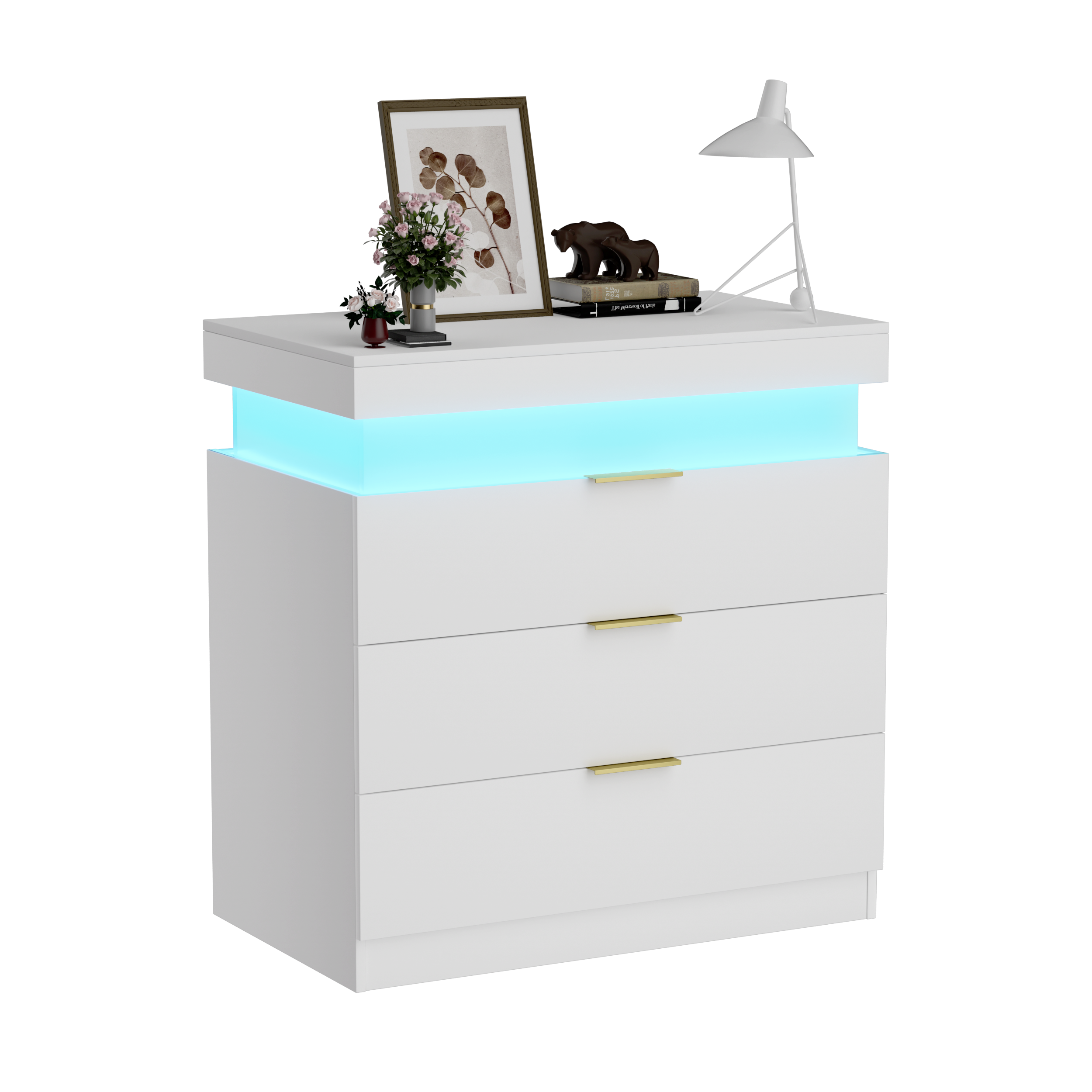 Bedside table storage drawers