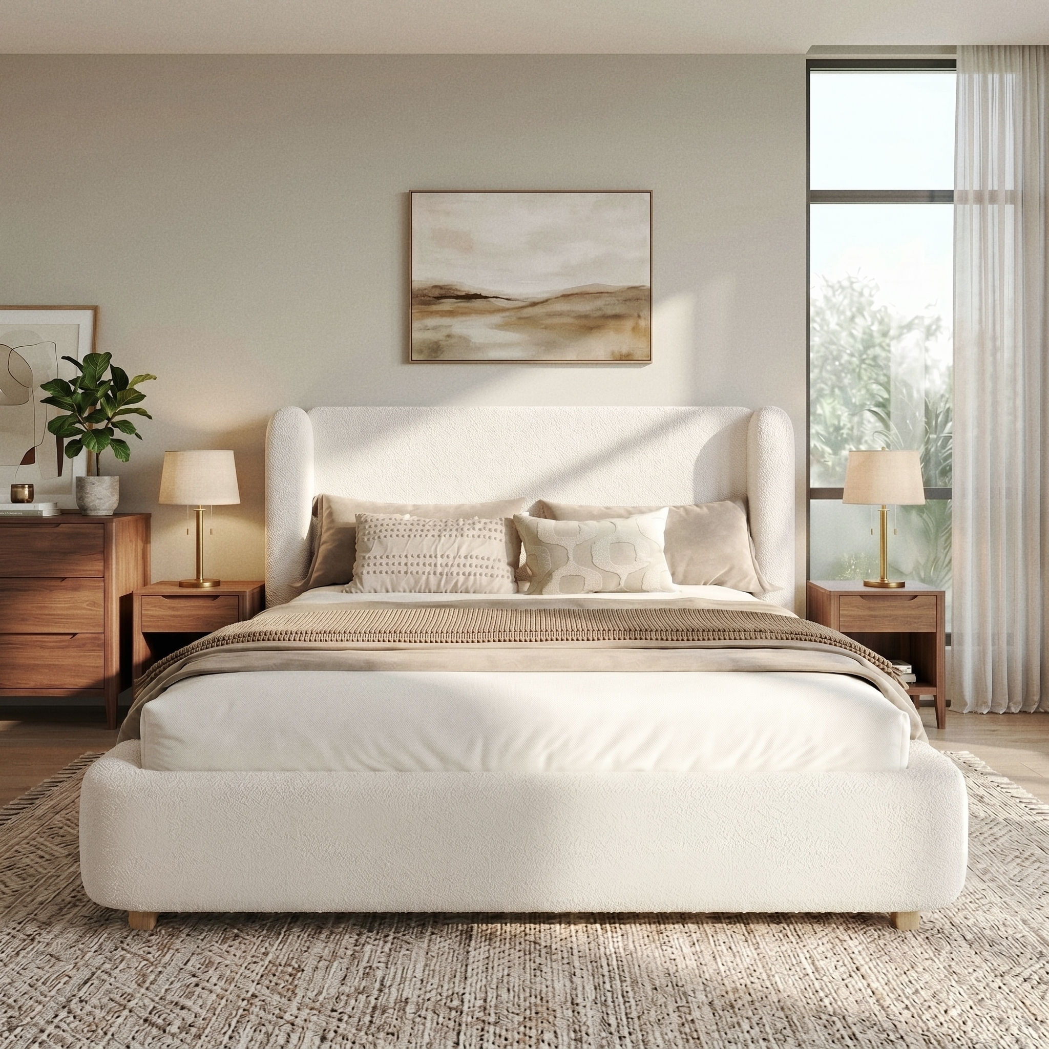 5FT King Size Upholstered Ottoman Storage Bed 150 X 200 Cm Hydraulic Lift-Up — image 5