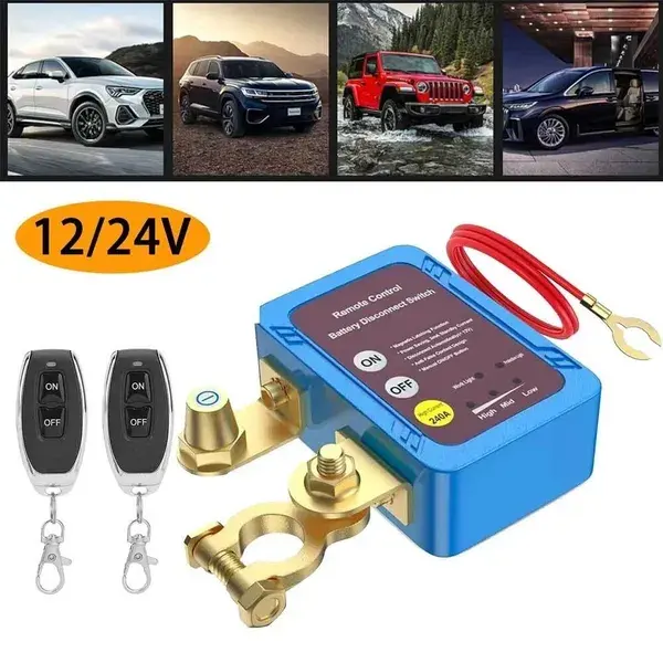 Wireless Remote Control Car Disconnect Switch Battery