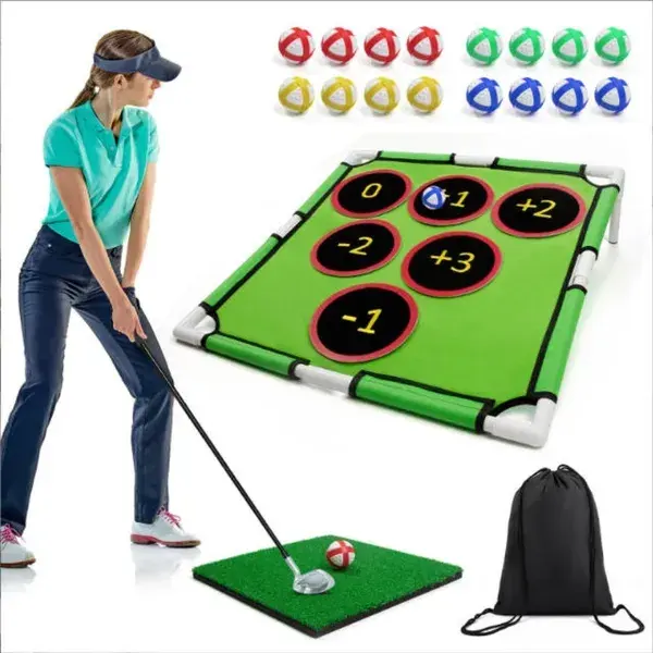Golf Chipping Game Mat Set