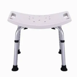 360° Rotatable Adjustable Aluminum Shower Stool Bath Seat