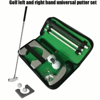 Right Hand Universal Pocket Golf Putter Set Portable Indoor Outdoor Practice Putter