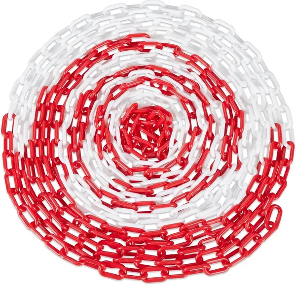 Barrier Chain Warning Chain Plastic Chain Plastic Chain Barrier 25m Chain