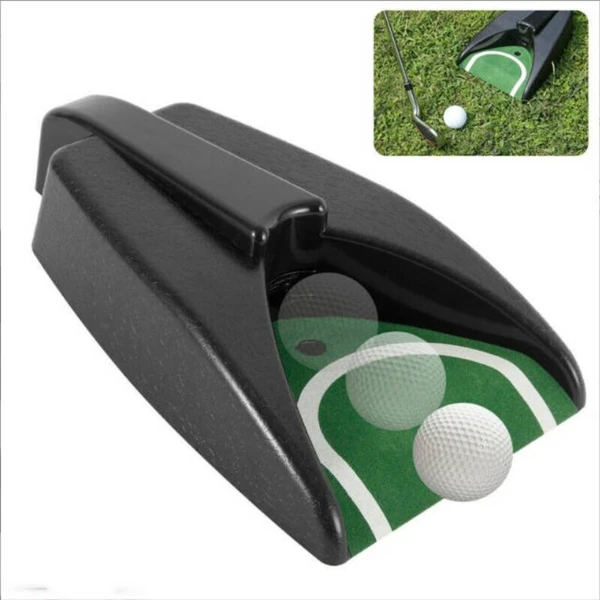 Golf Ball Putting Mat Electric Auto Ball Return Machine Practice & Training Aid