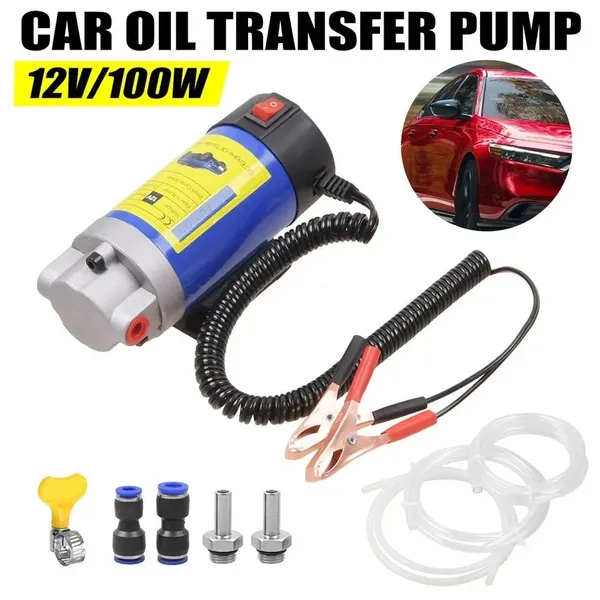 12V 100W Diesel Pump Suction Pump Oil Suction Pump Oil Pump Oil Change Pump 1-4L/min