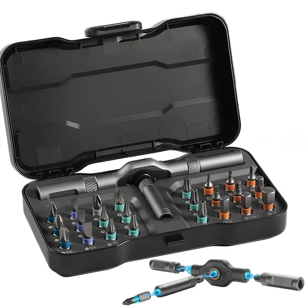24-in-1 Screwdriver Set, Multifunctional Ratchet Repair Tool Kit