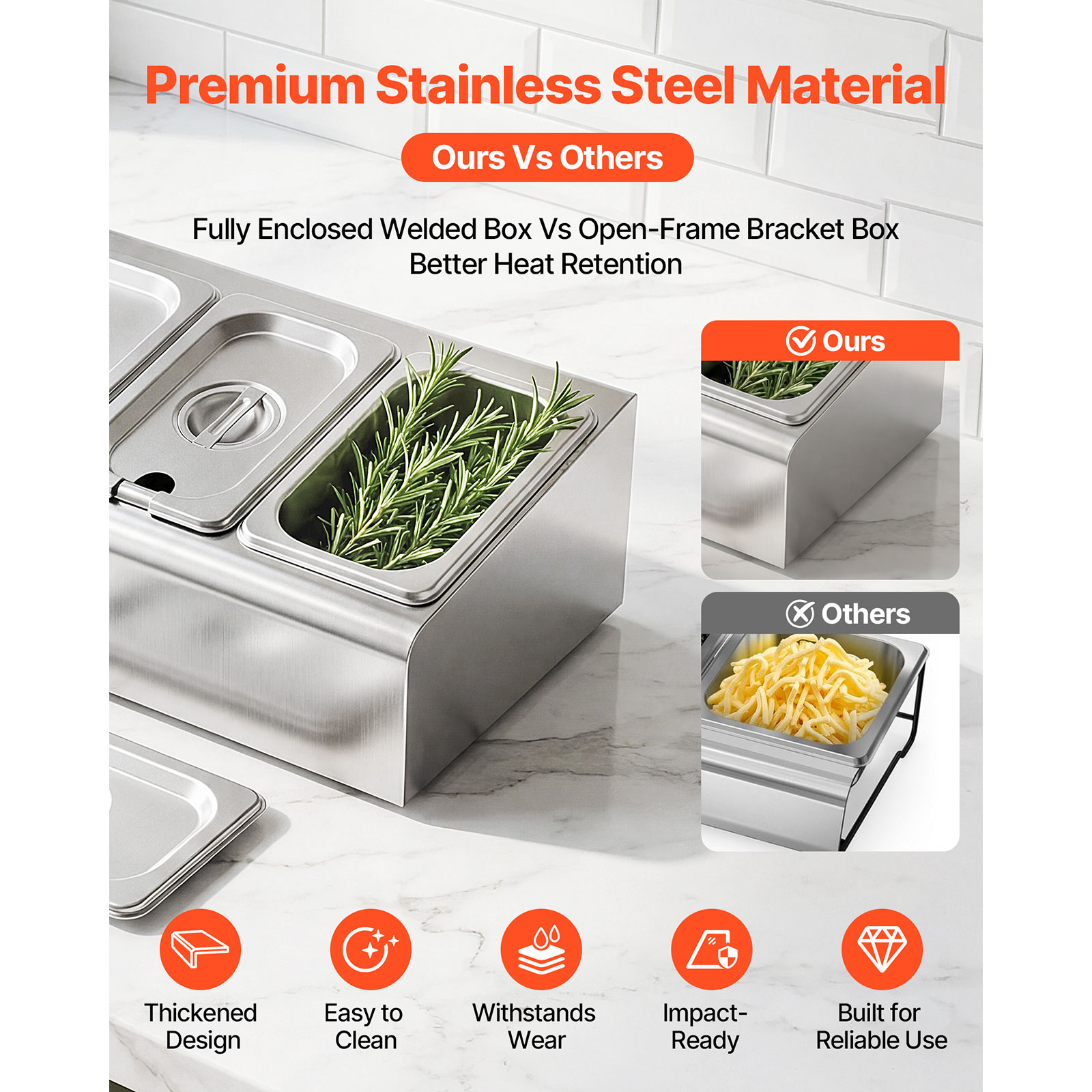 Stainless Steel Food Serving Display, picture 4 of 4