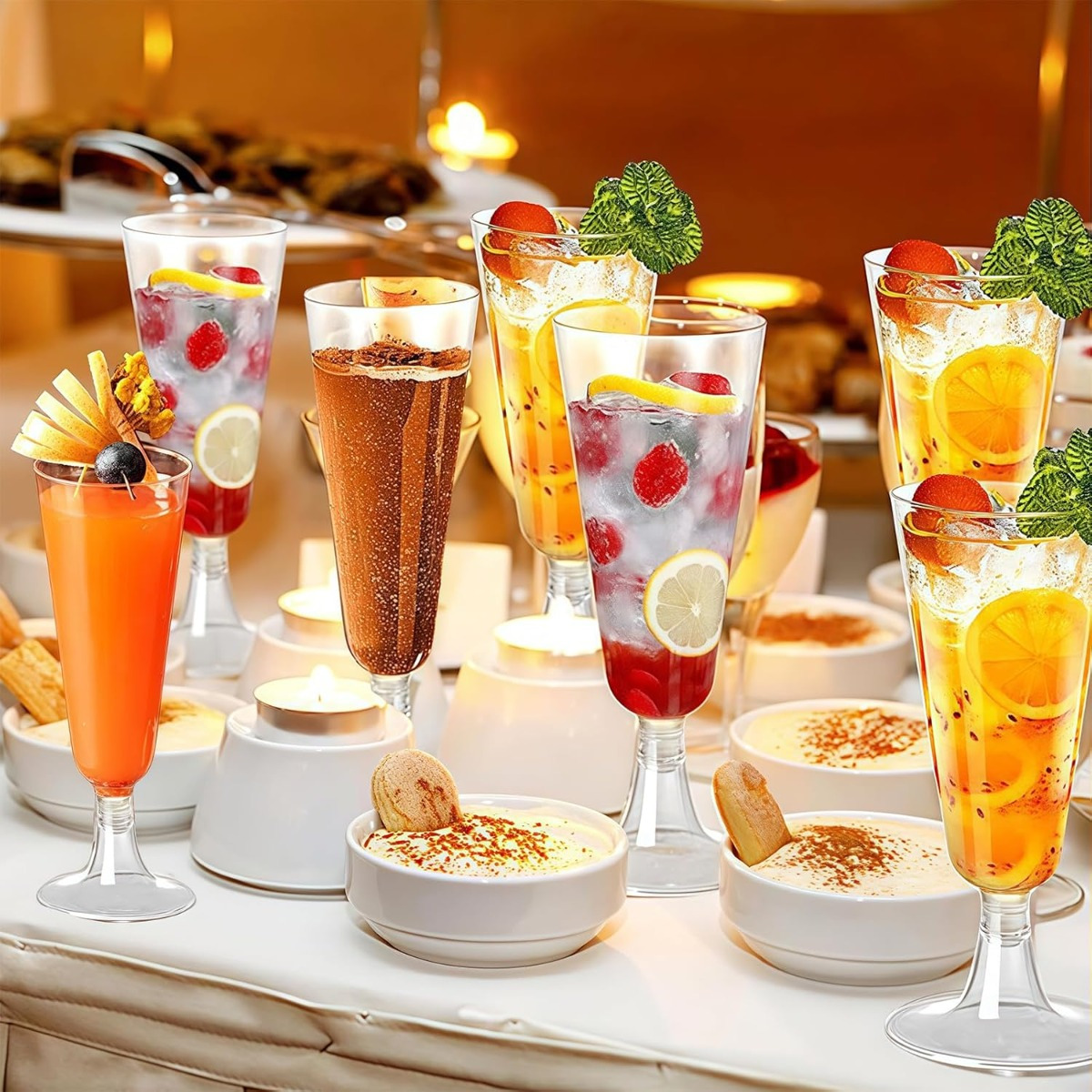 Plastic Champagne Glasses, Set of 50, picture 2 of 2
