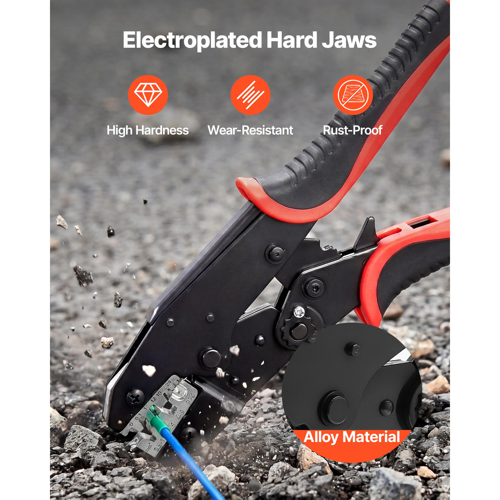 Crimping Tool, 24-10 AWG Ratcheting Wire Crimper Tool, Labor-Saving Electrical Terminal Crimp Pliers With Clear… - 6