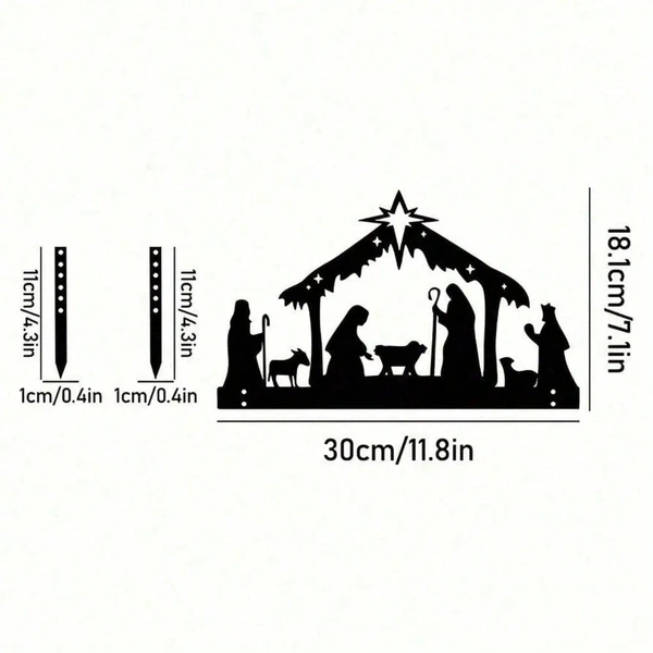 CIFbuy Waterproof Metal Nativity Projector Light Outdoor Wall Christmas Decoration Gift(TikTok, Temu Pick-up Service) — foto 5