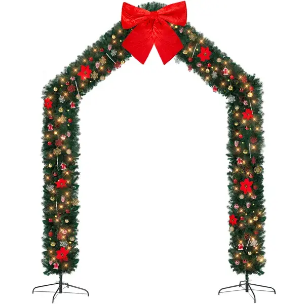 Christmas Artificial Tree Archway Decoration, Realistic PVC
