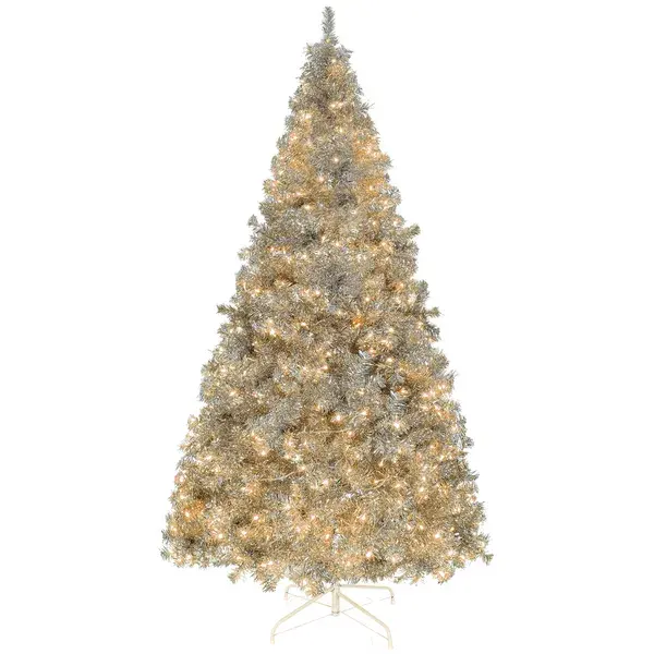 6 FT Pre-lit Artificial Christmas Tree, Hinged