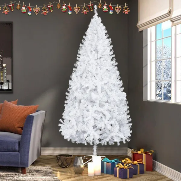 8ft Flocking Tied Light 1349 Branches Christmas Tree — foto 4