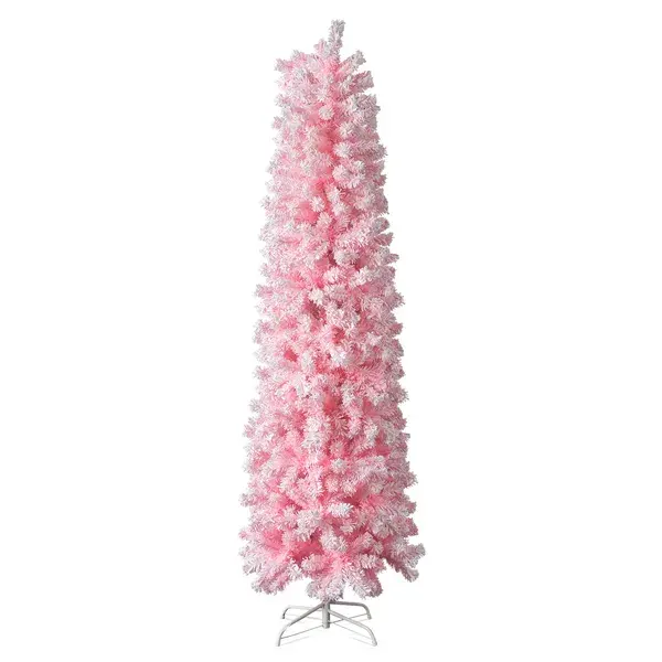 7.5 FT Snow Flocked Hinged Christmas Tree