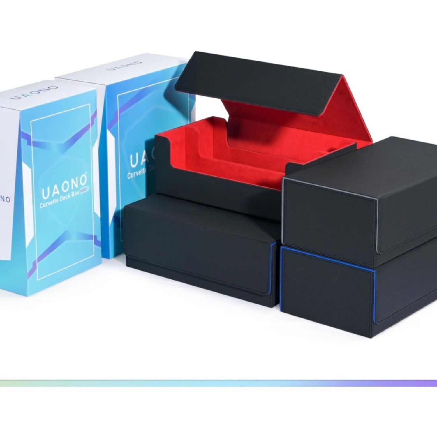 Sammelkarten Deck Box in Schwarz – Robuste Aufbewahrungsbox für Trading Cards - Thumbnail 2