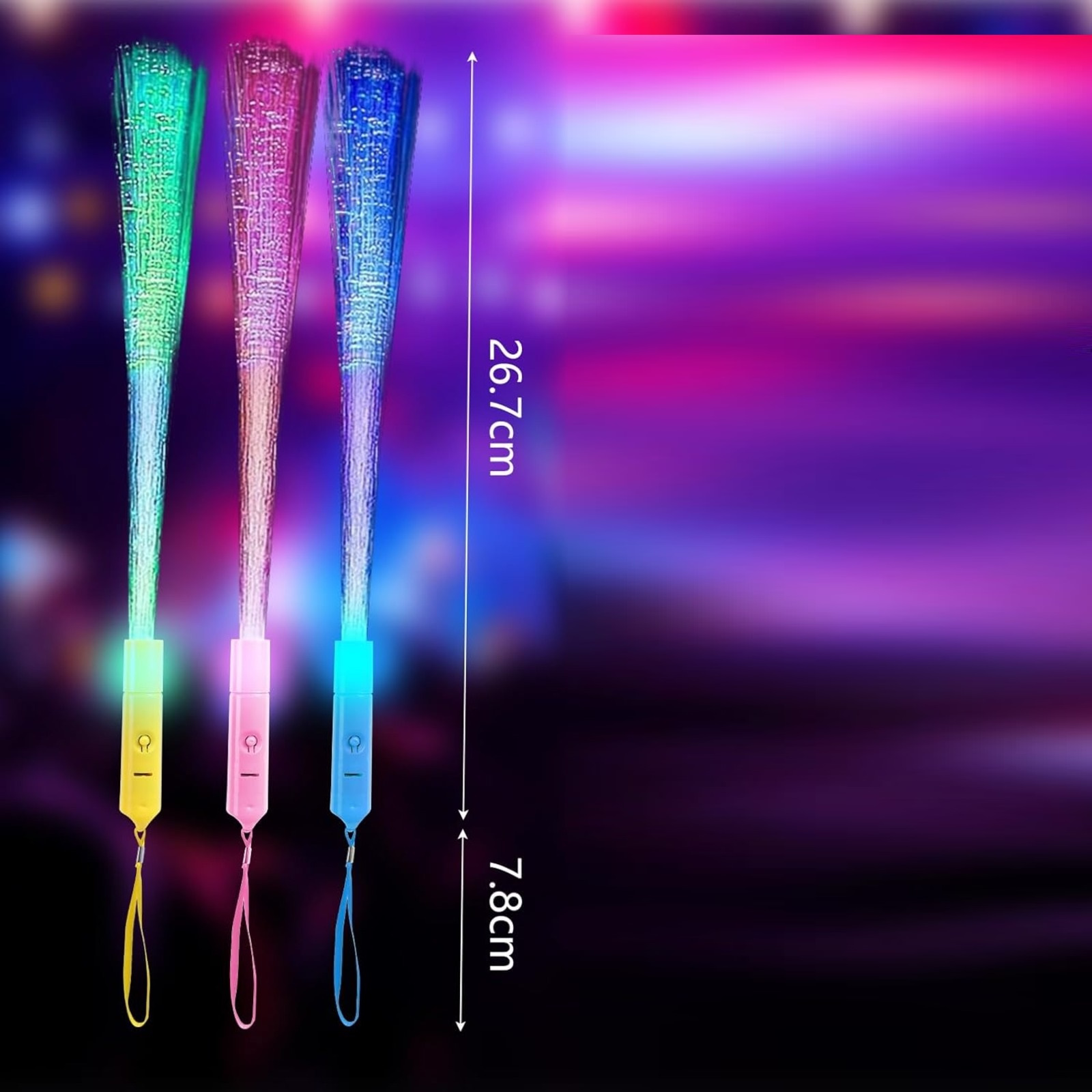 Party-Stäbe Set, 36 Stück, 30 cm, Kunststoff – In verschiedenen Farben für Feiern - Thumbnail 5