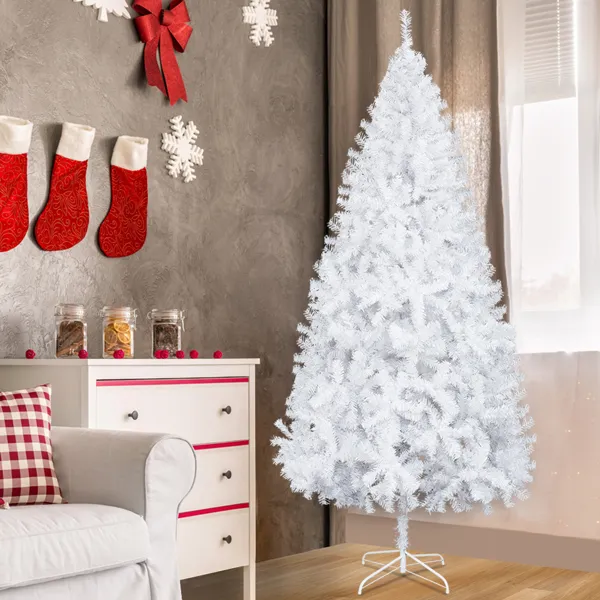 8ft Flocking Tied Light 1349 Branches Christmas Tree — foto 3