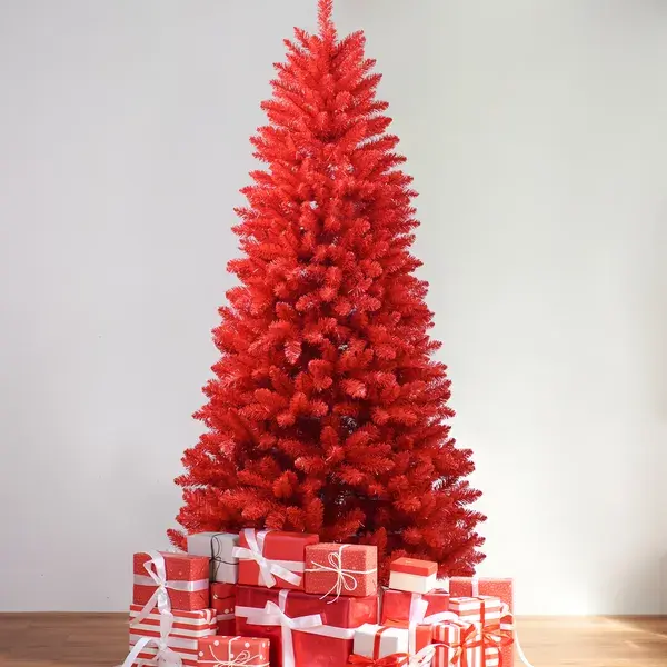 6FT Red Christmas Tree – Pure PVC