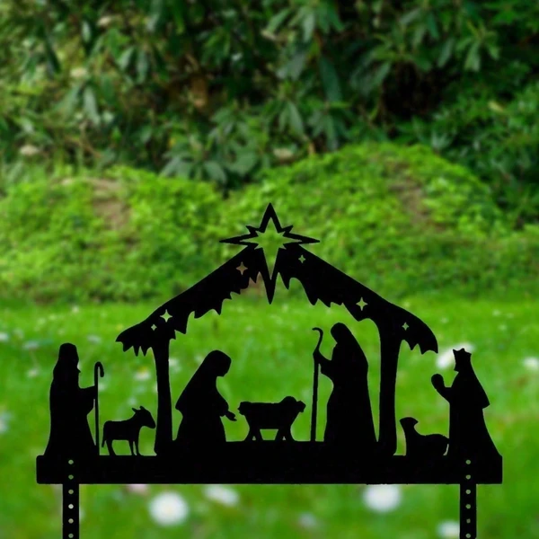 CIFbuy Waterproof Metal Nativity Projector Light Outdoor Wall Christmas Decoration Gift(TikTok, Temu Pick-up Service) — foto 3
