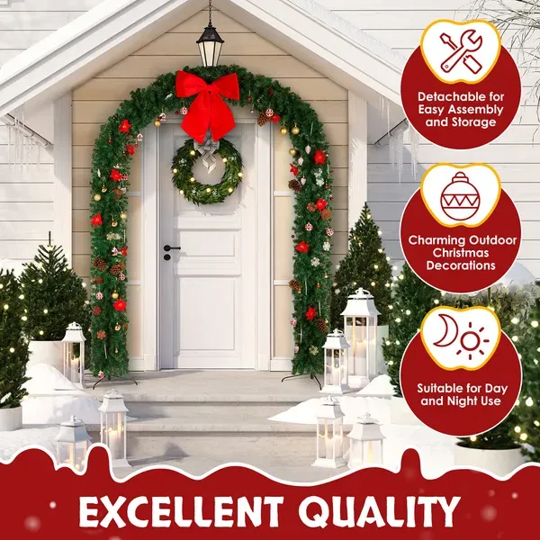 240*40*265cm PVC Christmas Arch
