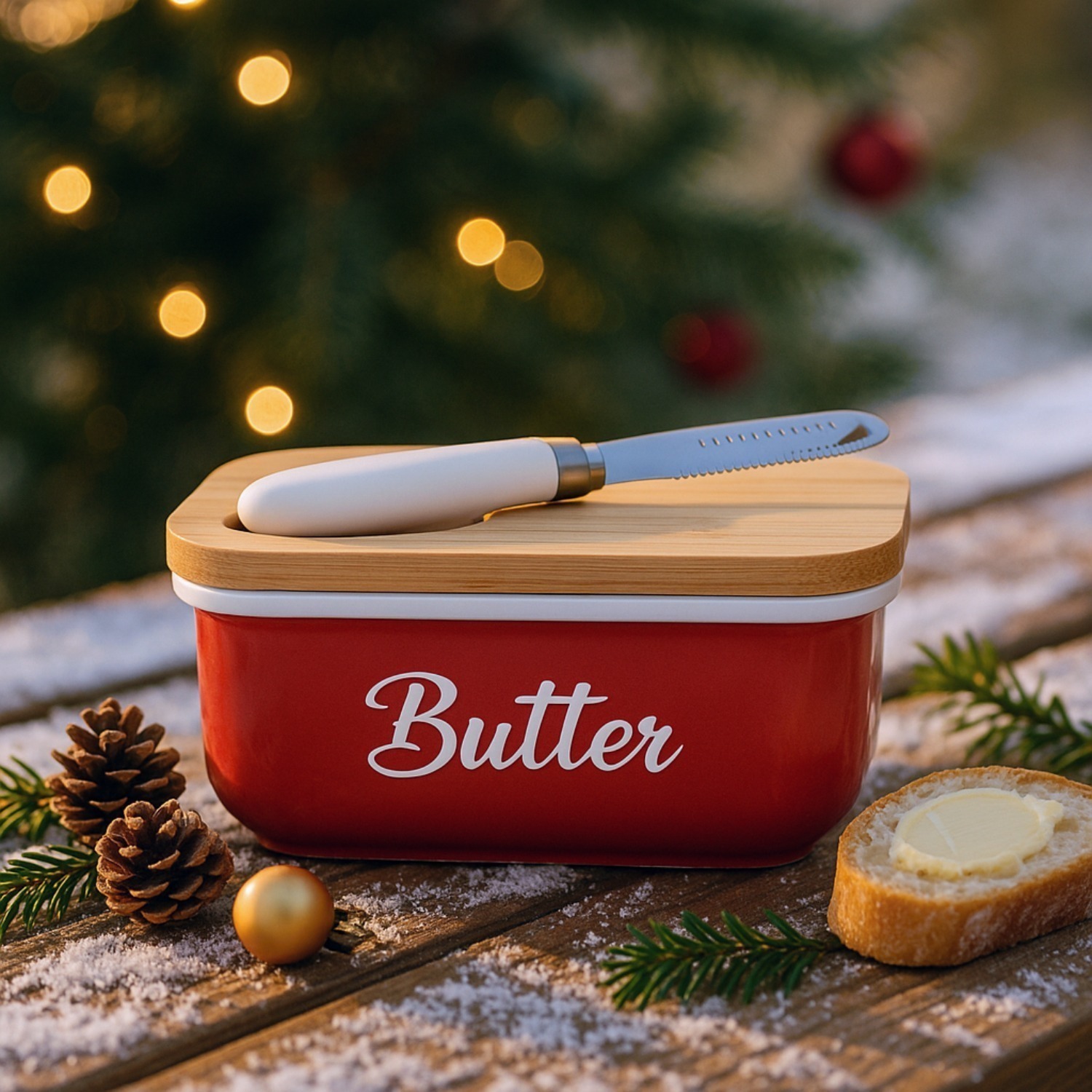 Mehrteiliges Party-Geschenkset, rote Butterdosen – Ideal für Weihnachten, Valentinstag und besondere Anlässe - Thumbnail 2