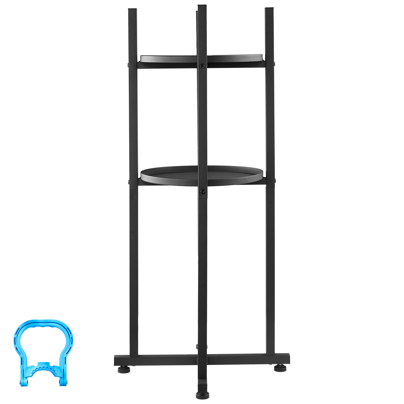 Water Dispenser Stand, 2 Tiers Water Jug Holder For 1 Bottle, Heavy Duty Jug Rack Organizer With Detachable Storage Shelf, Cross-Shaped Stable Base, For Kitchen, Office, Living Roo
