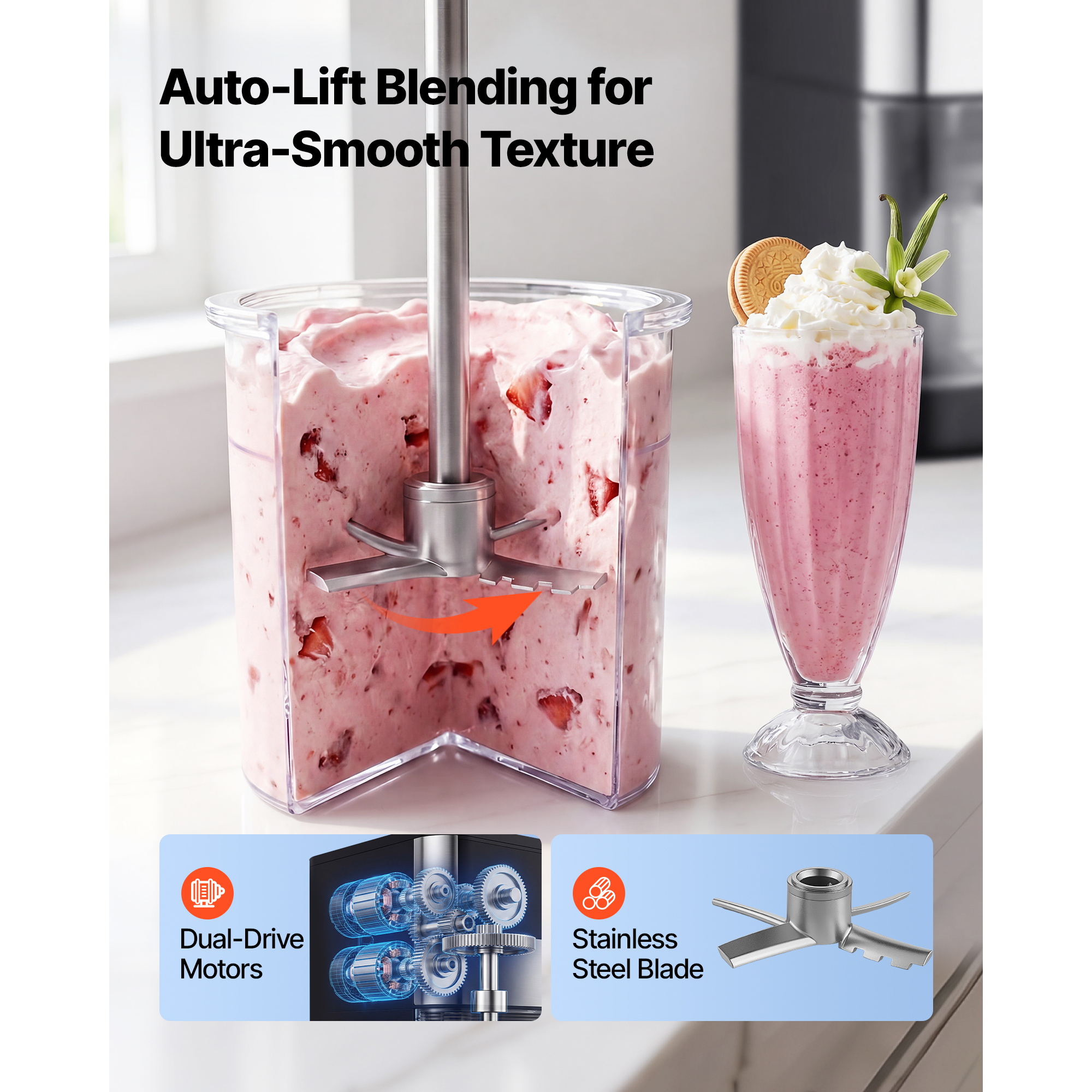 Ice Cream Maker, 7-in-1 Frozen Treat Maker For Gelato, Sorbet, Milkshake, Frozen Yogurt & Lite Ice Cream, Homemade… - 6