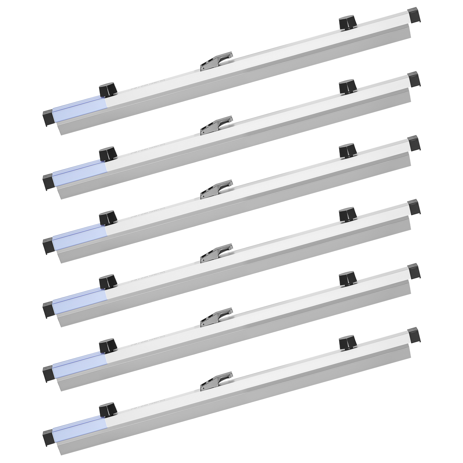 Blueprint Clamps, 24 Inches, Blueprint Hanging Clips Binding Strips, Aluminum Construction, Document Storage, For Blue Print, Maps, Construction Paper Posters Plans Drawings Arts, Pack Of 6