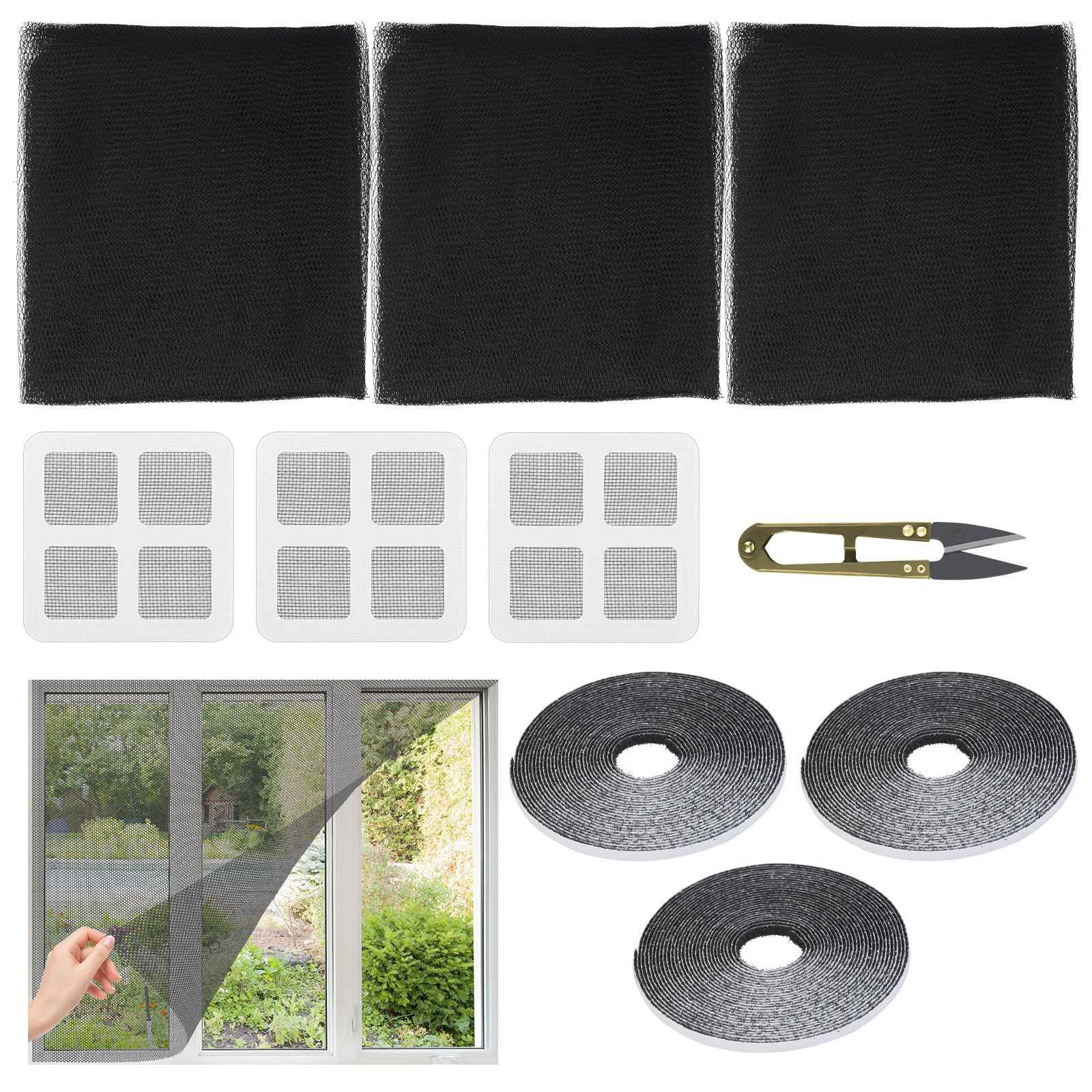 Party Packages—Complete Fly Screen Set—Includes 3 Fly Screens, Repair Patches, And A Party Accessory Set