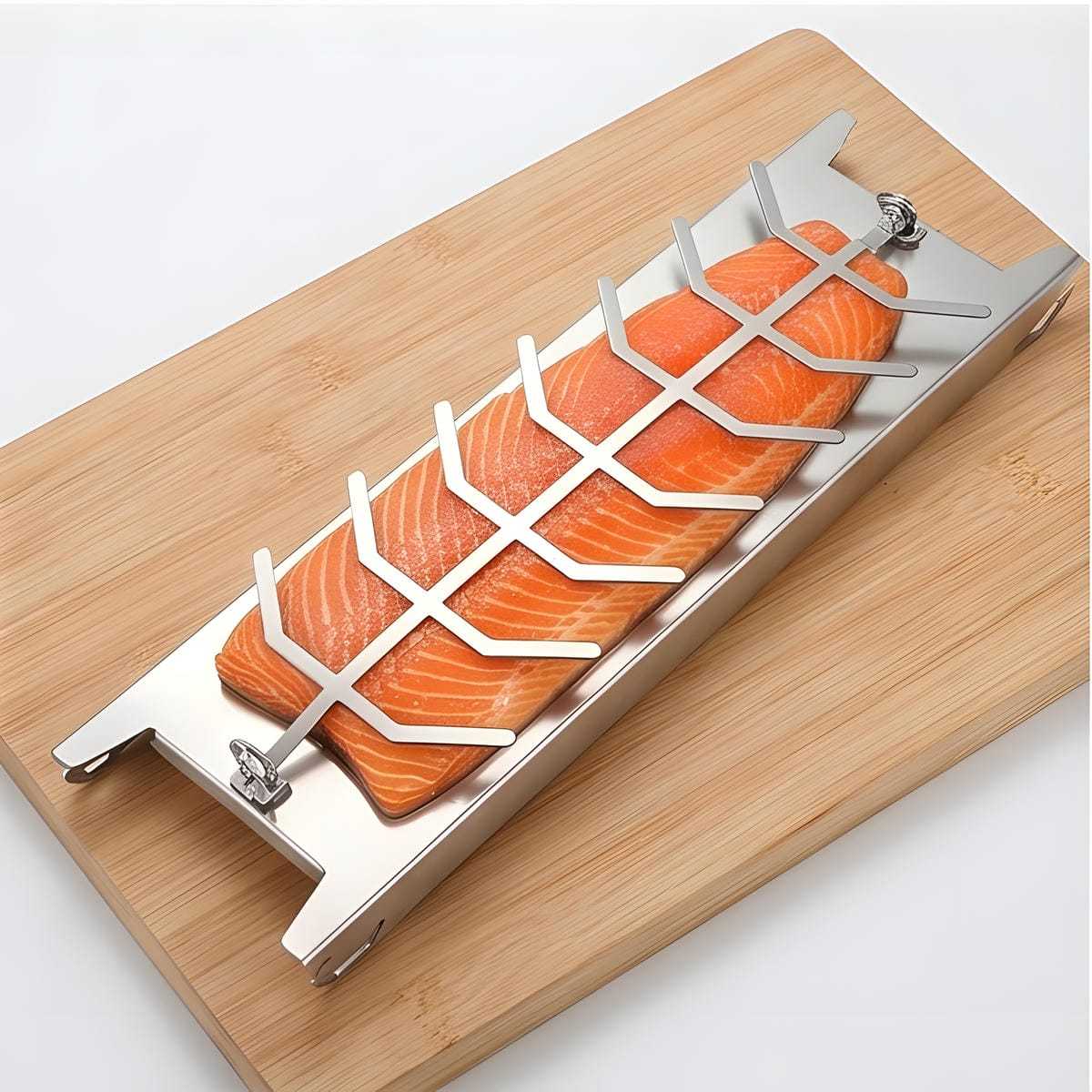 Stainless Steel Grill Accessories - Rust-Free Fish Holder For Even Cooking On The Grill - Party Accessories Set product image